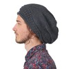 Oversized Slouchy Crochet Beanie for Women, 100% Cotton Rasta Hat