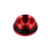 Locking Screw Red Anodised Aluminium (Oil Filling Hole) with O-Ring