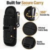 Flashlight Belt Holster for Hands-Free Carry – 360° Rotating Clip