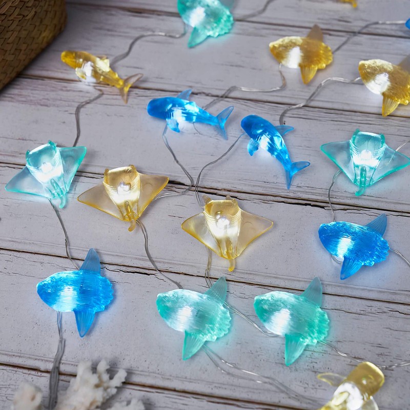 Nautical theme Sea Life Decorative Fairy String Lights, Whale Shark,