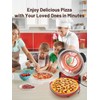 HomCozy Electric Pizza Oven Indoor with Glazed Ceramic Stone, 12-Inch