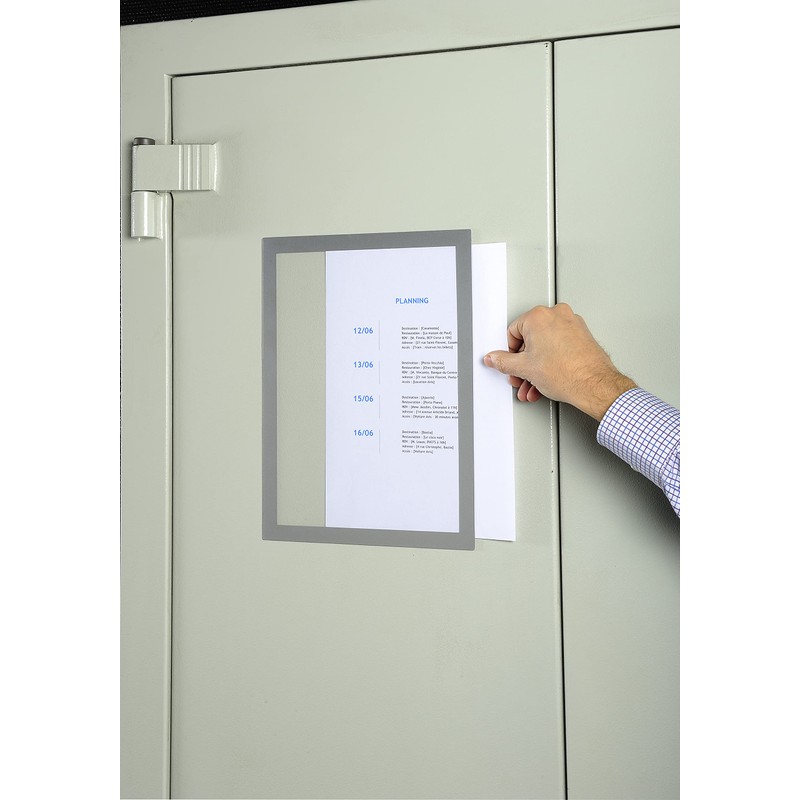 Exacompta A4 Silver Magnetic Presentation Case