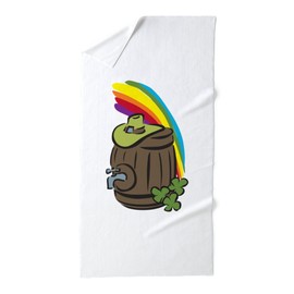 CafePress Rainbow Beer Barrel 30"x60" Absorbent, Soft Beach Towel