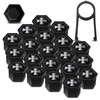 Biomar Labs Set of 20pcs Car Wheel Nut Caps Bolt