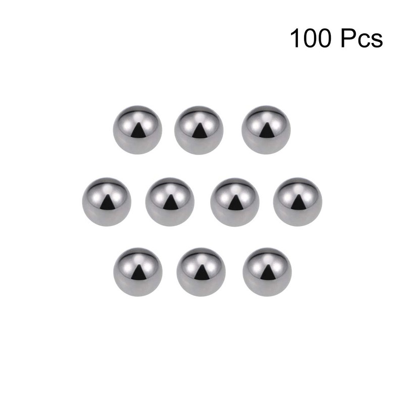 sourcing map 6mm Carbon Steel Bearing Balls Precision Balls 100pcs