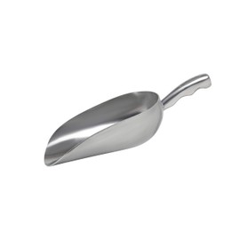 Cast Aluminum Utility Scoop - 12 oz. - Round Bottom, ice scoop For Multi-Purpose Use, With Finger Groove Handle (Hand Wash Only) (12 oz.)