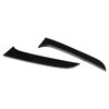 2pcs Rear Window Side Spoiler Canard Wing Glossy Black Replacement