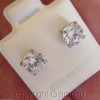 Giamond 1.5cts Round Brilliant cut Stud Earrings 950 Platinum over