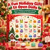 24-Day Christmas Dumpling Advent Calendar for Holiday Countdown – Festive