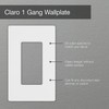 Lutron Claro 1 Gang Decorator/Rocker Wallplate, Satin, Midnight (1-Pack) |