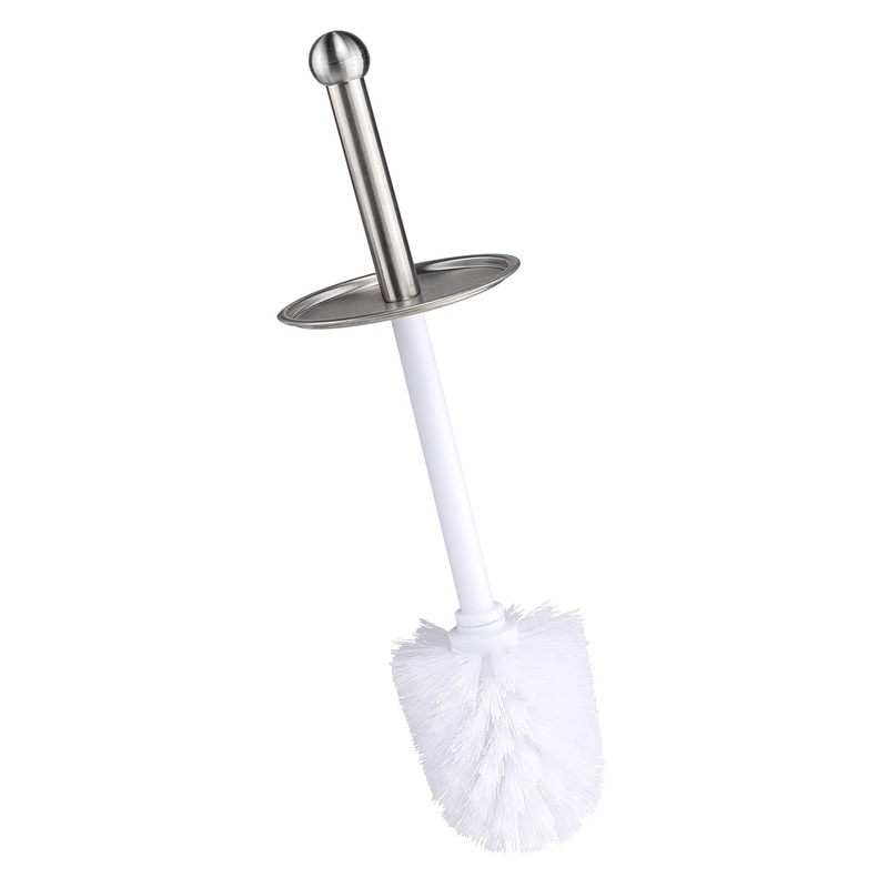 Bambelaa! Toilet Brush with Holder Toilet Brush Holder Stainless Steel