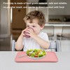 8-Piece Large Wheat Straw Tray Set, 12" x 8.7" Unbreakable