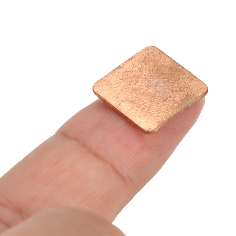 100pcs Copper Pad Shim Thermal Conductivity Burr Free Copper Shim