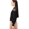 Jill by Jill Stuart Women's Sweater Catashia Docking Knit, Black