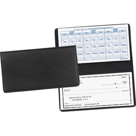 Bravo Enterprise Leather Checkbook Cover Black