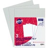 Hilroy 51074 Quad Ruled Project Pad, 8-3/8x10-7/8-Inch, 50-Sheets, White, 3/Pack