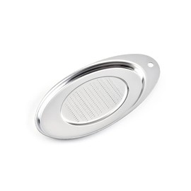 Ginger Grinder Oval Garlic Grinder Grater Stainless Steel Garlic Crusher for Kitchen Restaurant Use