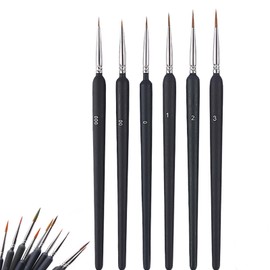 Set of 6 Surface Brushes, Gradient Brushes, Extra Fine Watercolor Brushes, Painting Brushes, Oil Paintings, Paint Supplies, Acrylic Brushes, Model Model Painting Brushes, Paint Brushes (Set of 6)