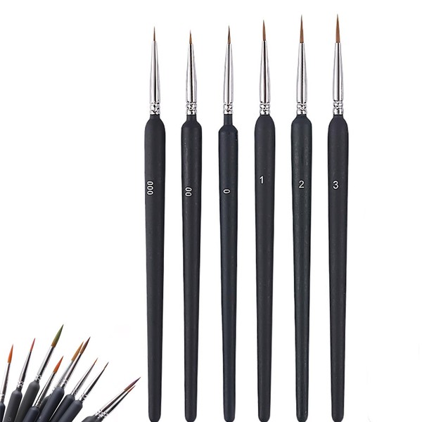 Set of 6 Surface Brushes, Gradient Brushes, Extra Fine Watercolor
