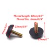 16-Pack Antrader Home Metal Adjustable M6 x 18mm Threaded Stem