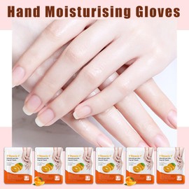 WENJLYJ 6 Pairs Hand Mask for Dry Cracked Hands,Nourishing Moisturizing Gloves,Hands Moisturizer for Deep Moisturizing,Silky Smooth Moisturizing Gloves,Hand Care Mask Set(I)