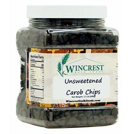WinCrest Unsweetened Carob Chips (1.5 Lb Tub)