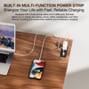 TEMI Small Computer Desk Folding Table - No Assembly, Compact