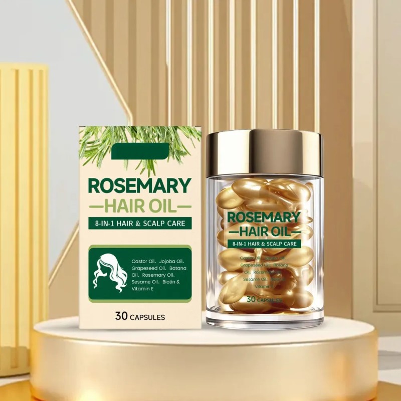 Cápsulas De Aceite De Romero Para El Cuidado Del Cabello