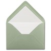 100 envelopes in eucalyptus (green) with white lining - envelopes
