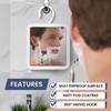 MIRRORVANA Hangable Fogless Shower Mirror for Shaving with 360° Swivel