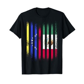 Venezuela Flag Mexico Grown Country Flags Stripes T-Shirt