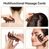 ARFUKA Wooden Cat Scalp Massage Comb Five Claw Trigger Point