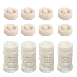 XineYuor Loofah Sponge, 20 Pieces Natural Loofah Sponge Soap Cushion, Soap Dish, Sponge Soap Tray, 100% Loofah Sponge, Soap Dish Loofah Soap for Shower, Bathroom, Kitchen, Worktop