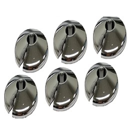 2 Chrome 15mm Radiator Pipe Hole Collars Cover Radsnaps