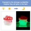 KISSITTY 32Pcs Luminous Mushroom Figurines Glow in The Dark Mushroom