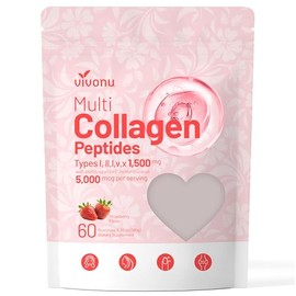 Multi Collagen Peptides Gummies for Women & Men Sugar-Free, Multi Collagen Hydrolyzed Protein Type I,II,III,V,X, Biotin, Methylated B12, Vitamin C A E D3 B6 for Skin Hair Nails, Bone (240pcs)