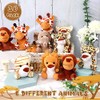 30 Pieces Small Stuffed Jungle Animals, Mini Stuffed Safari Animals