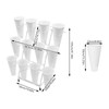 Gdrasuya10 Flower Display Stand with 12 Buckets 3 Tier Flower