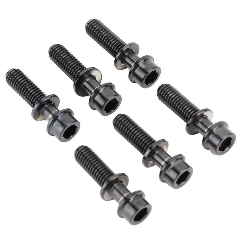6PCS Bike Stem Bolts Titanium Alloy M5x20mm Bike Handlebar Stem