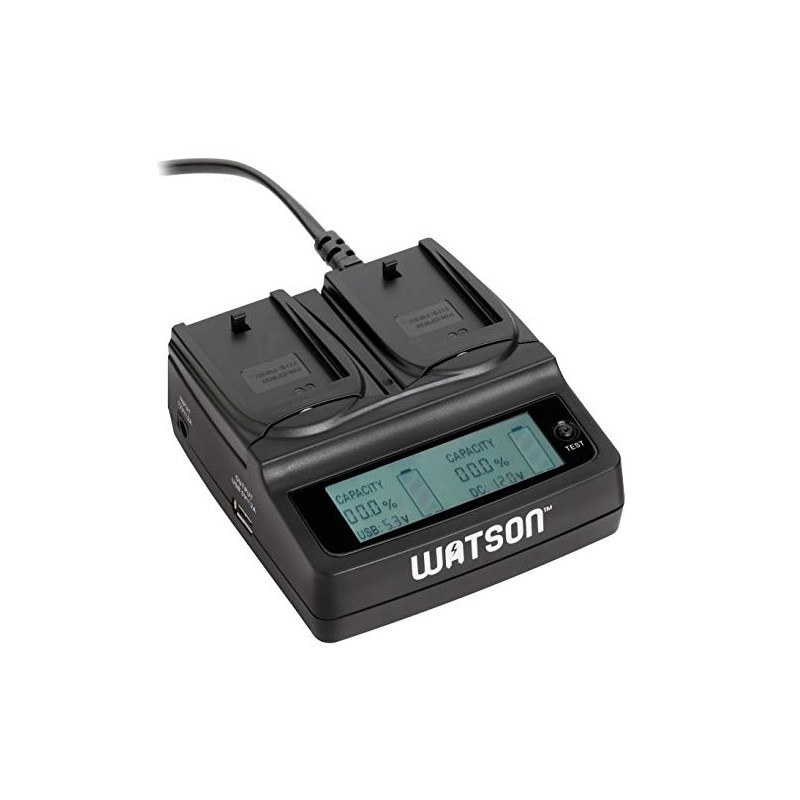 Watson Duo LCD Battery Charger for Sony NP-FW50 Rechargeable Battery
