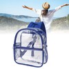 PVC Transparent Backpack Portable PVC Zipper Design High Capacity Clear