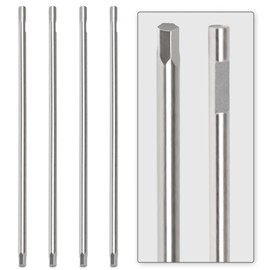 2.5mm Allen Key Set Screwdriver Bits 4pcs Anti-Stripping Hex Driver Bits with Precision High Hardness Steel for RC Car, Drone, 3C Devices, DIY & Furniture Repair