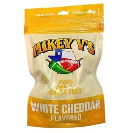 Mikey V's White Cheddar "Gator Toes" – Crunchy Deep-Fried Garlic Snacks with Bold, Cheesy Flavor | Gourmet Savory Snack