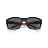 ARNETTE Men's An4337 Floresta Sunglasses, Black/Red Matte/Shiny/Dark Grey Polarized, 63