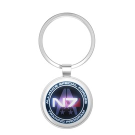 BKR Graphics N7 Mass Effect Metal Double Sided Key Chain Keychain