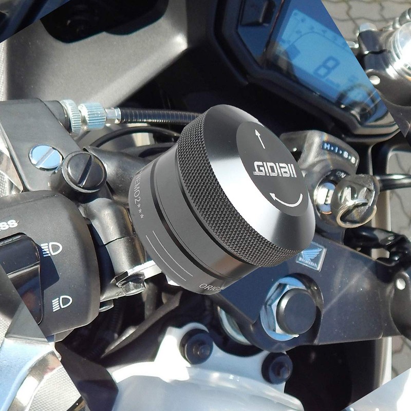 GIDIBII Universal Motorcycle Chain Oiler Lubricator Oiler Auto Hand Control