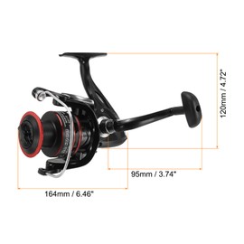 PATIKIL Fishing Spinning Reel, BA6000 Fishing Reel 4.7:1 Gear Ratio 26.5Lbs Max Drag Ultralight Saltwater Reel Left/Right Interchangeable Handle for Freshwater Saltwater Ice Fishing