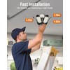 Adiding LED Garage Ceiling Light, 4 Pack 40000Lm Bright Screw