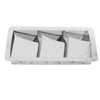 Pair Marine Air Vent Cover 3 Slots 210x110mm Rectangle Louver