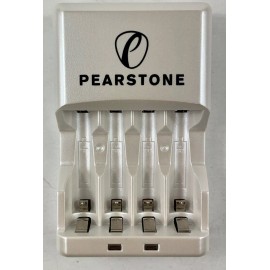 Pearstone 4 Hour Rapid Battery Charger for 4 AA or AAA Batteries